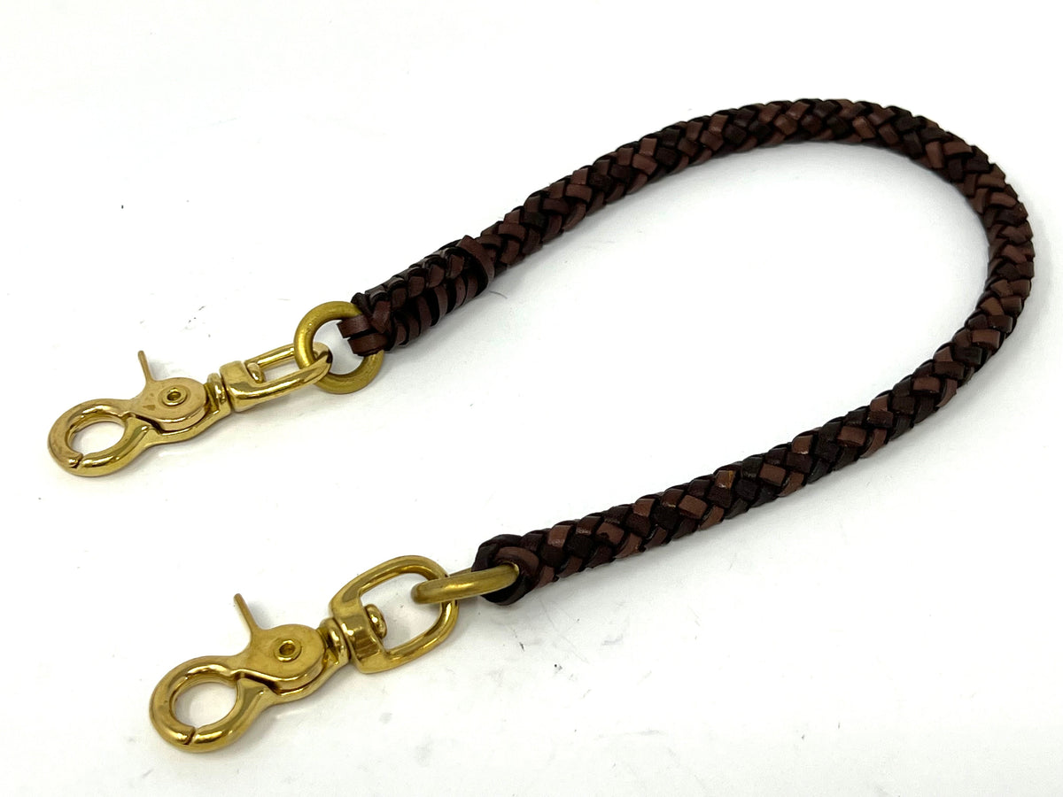 Braided Leather Wallet Chain - Anvil Customs