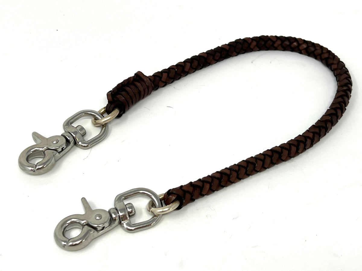 Braided Leather Wallet Chain - Anvil Customs