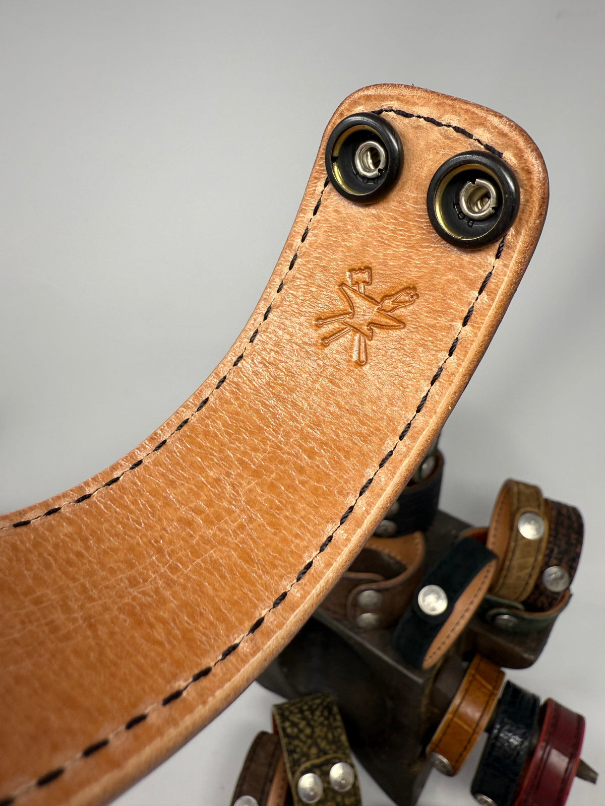 Chocolate Hippo Leather Bracelet / Cuff