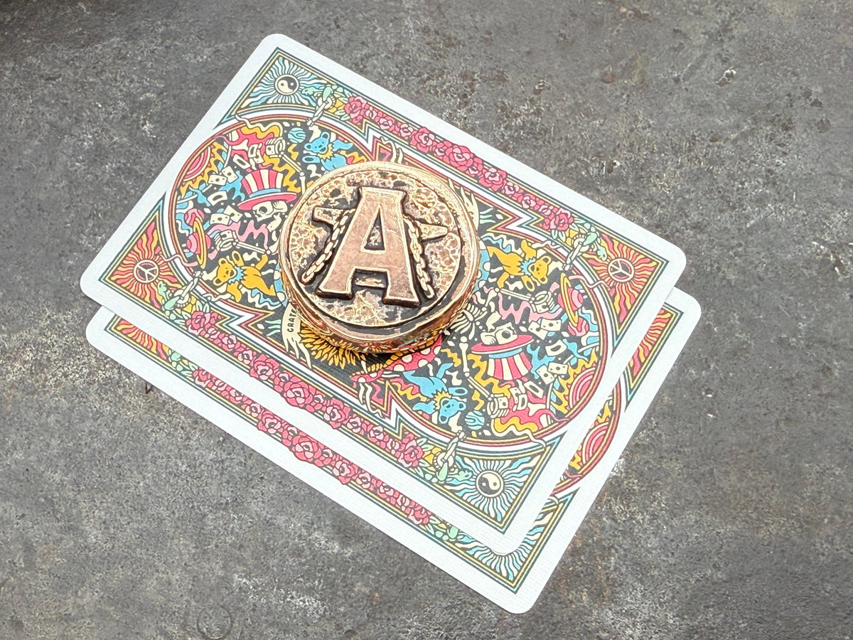 Copper Anvil Poker Card Guard