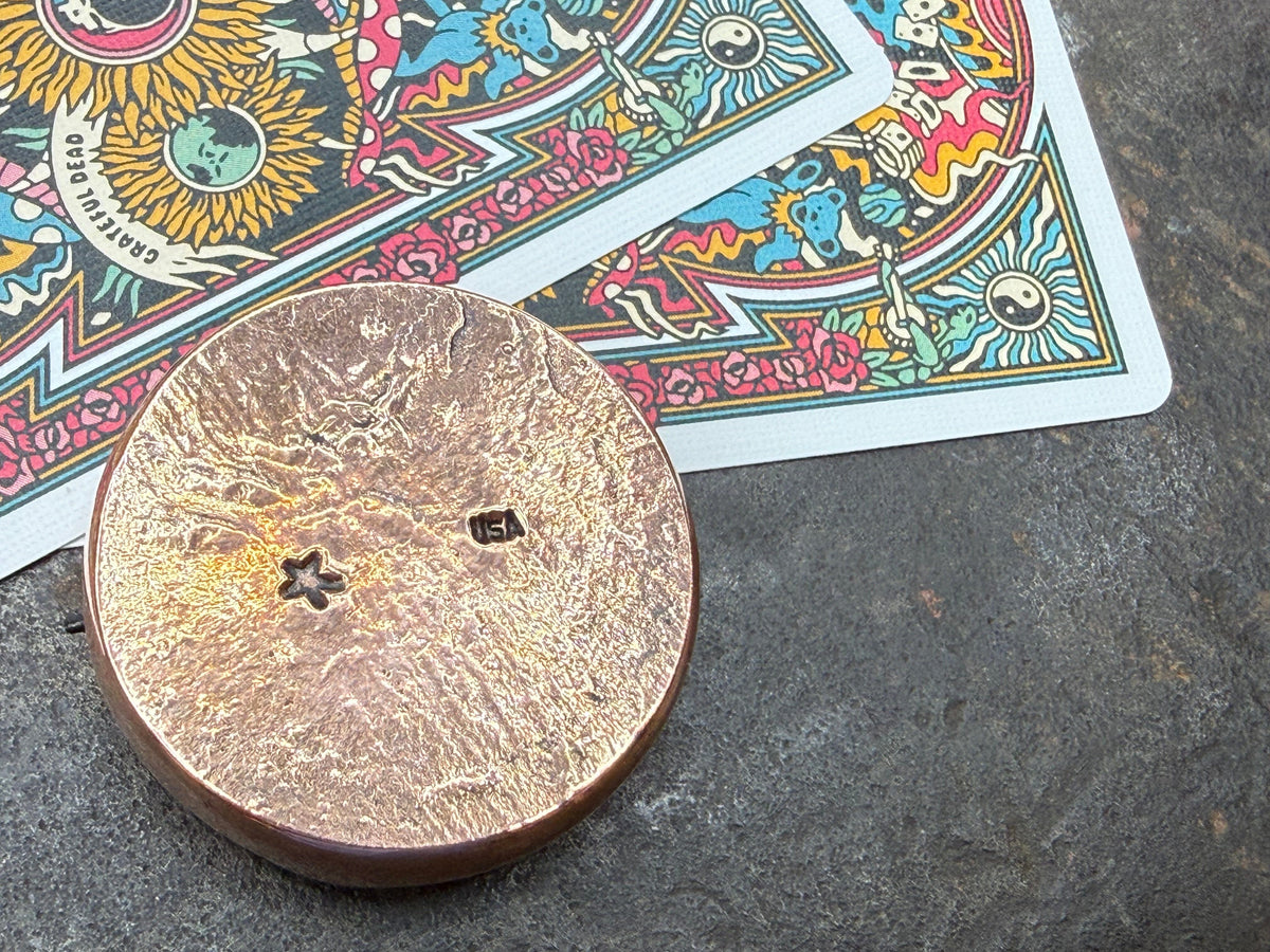 Copper Anvil Poker Card Guard