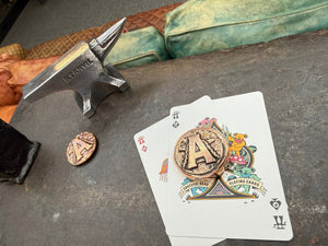 Copper Anvil Poker Card Guard