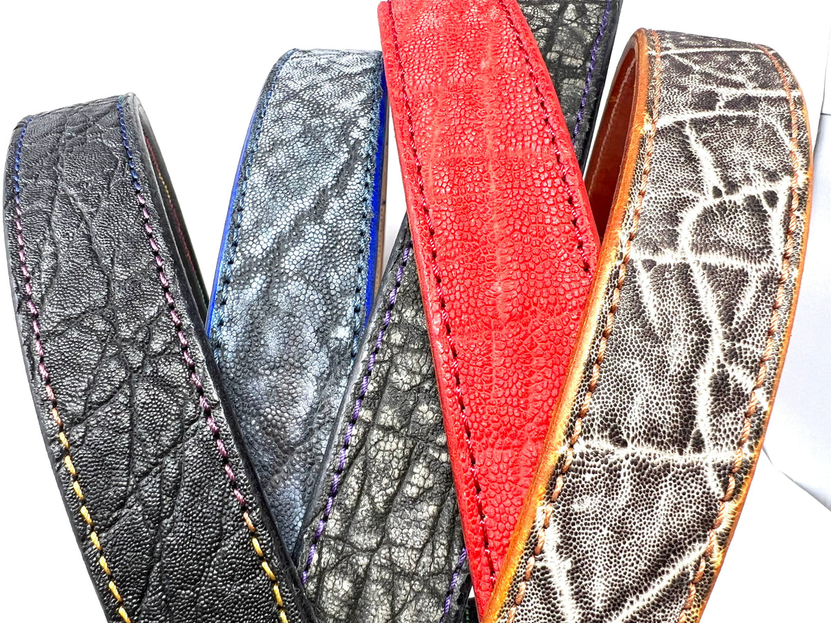 Custom Elephant Leather Belt