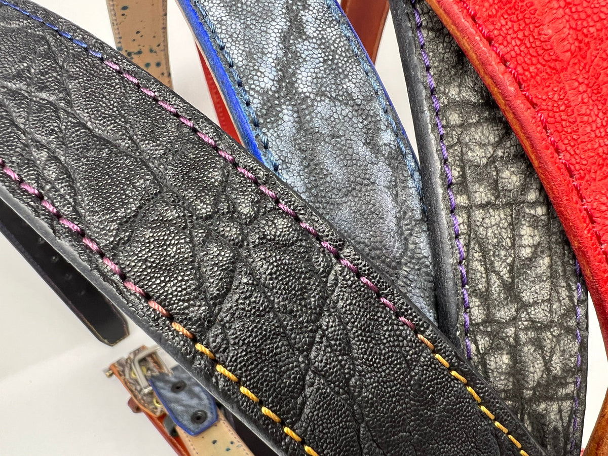 Custom Elephant Leather Belt