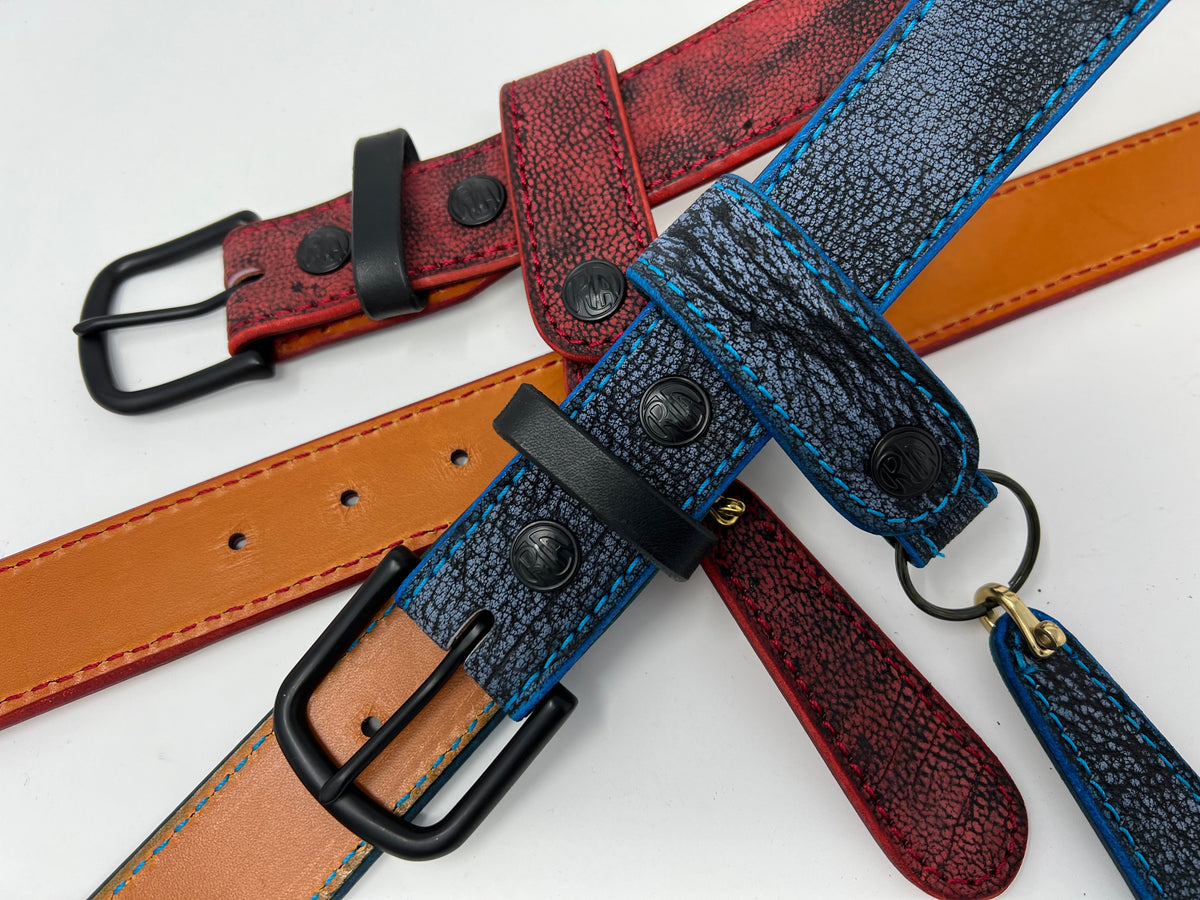 Custom Anvil Loop Belt, - Leather & Giraffe Customs Fob