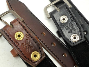 Custom Leather Belt - 2 Ply Stitched Gun Belt