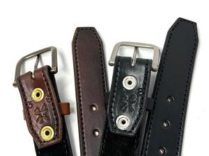 Custom Leather Belt - 2 Ply Stitched Gun Belt