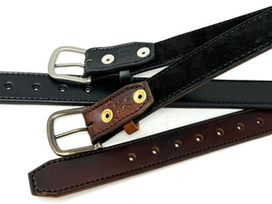 Custom Leather Belt - 2 Ply Stitched Gun Belt