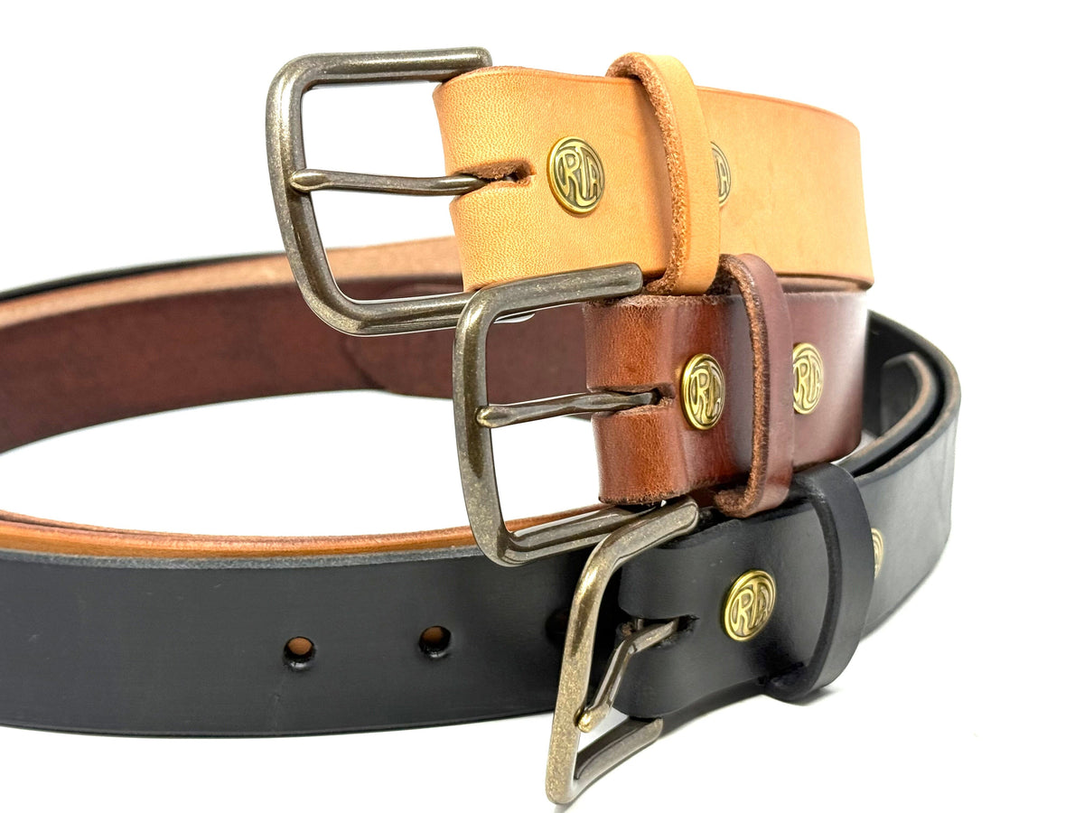 Custom Leather Belt - Classic Gents Belt - Anvil Customs