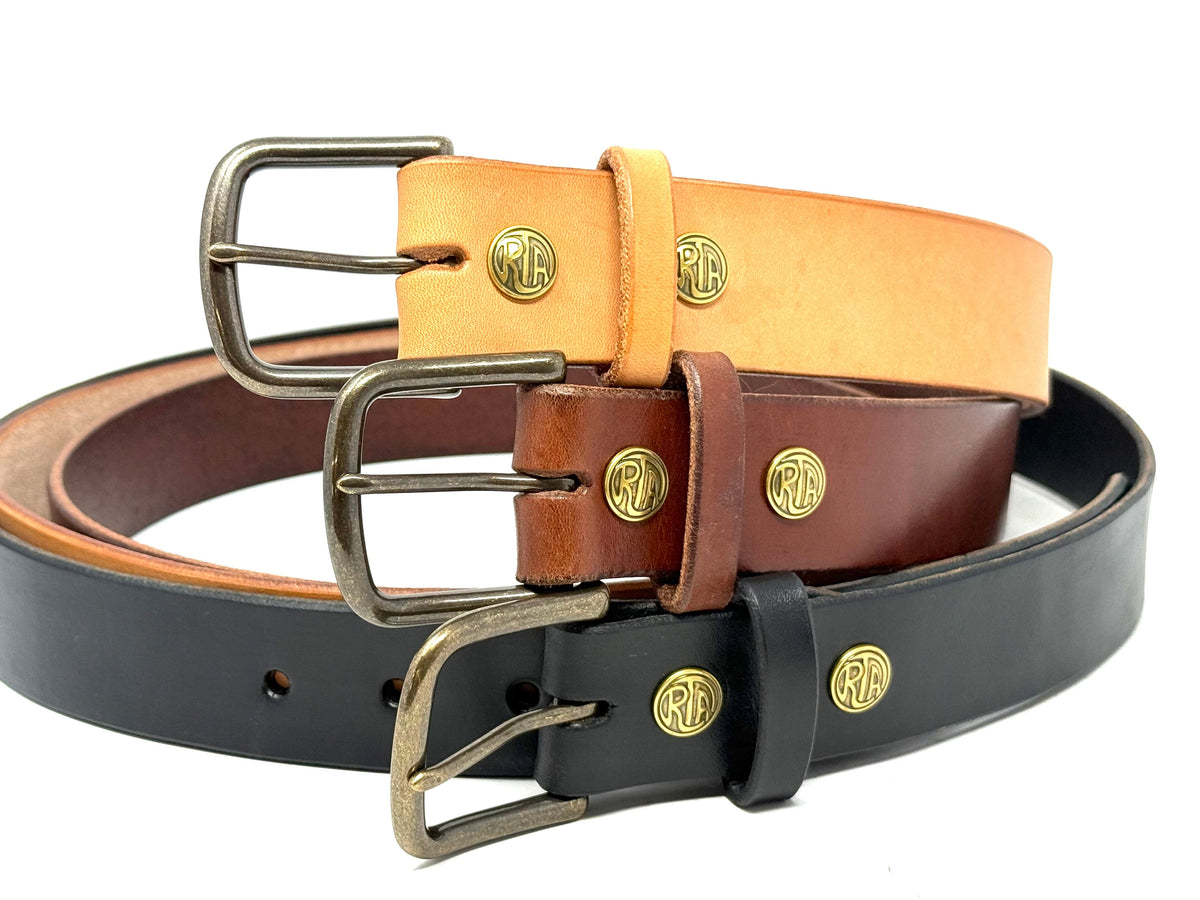 Custom Leather Belt - Classic Gents Belt - Anvil Customs