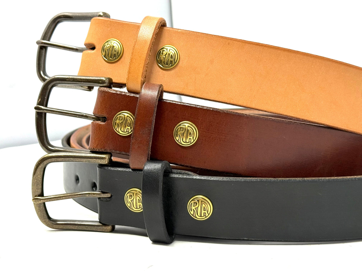 Custom Leather Belt - Classic Gents Belt - Anvil Customs