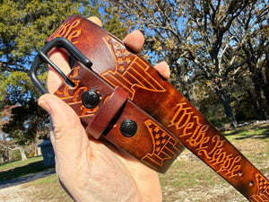 Custom Leather Belt - We The People