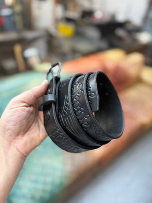 Custom Leather Belt - We The People