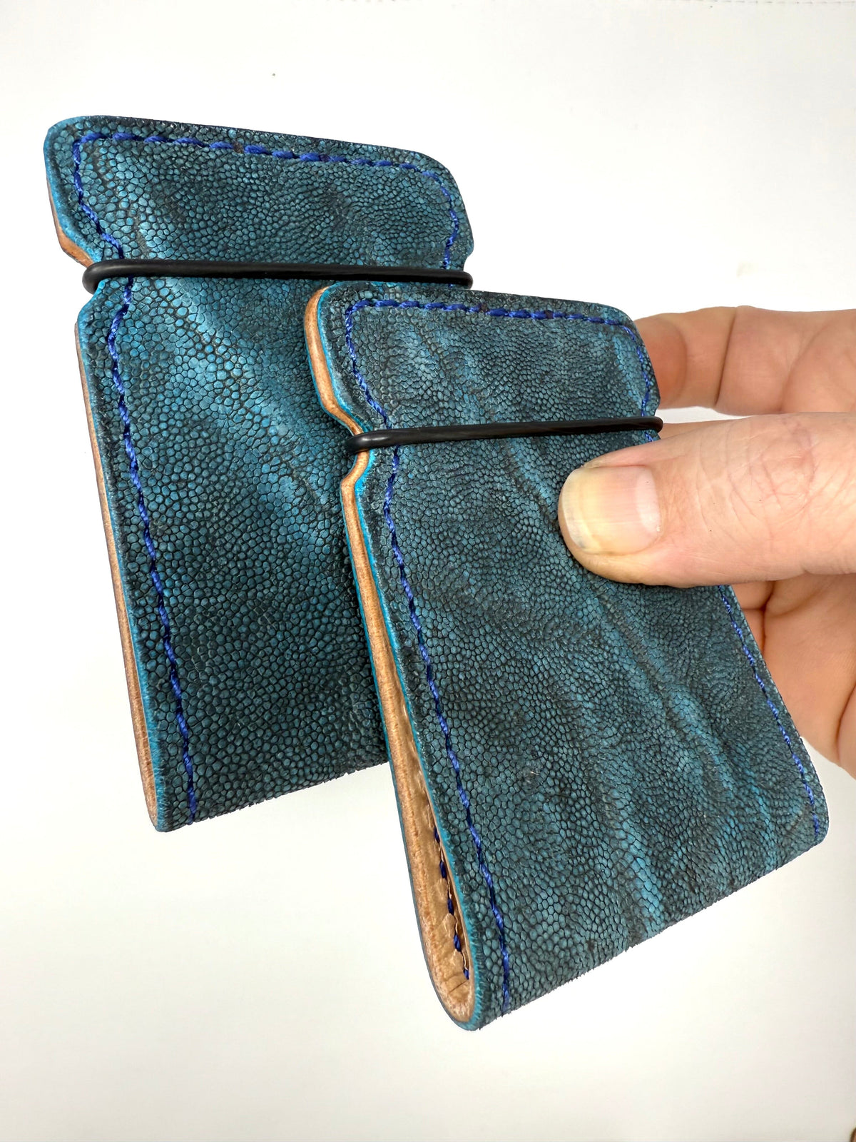 El Camino Wallet - Antiqued Turquoise Elephant