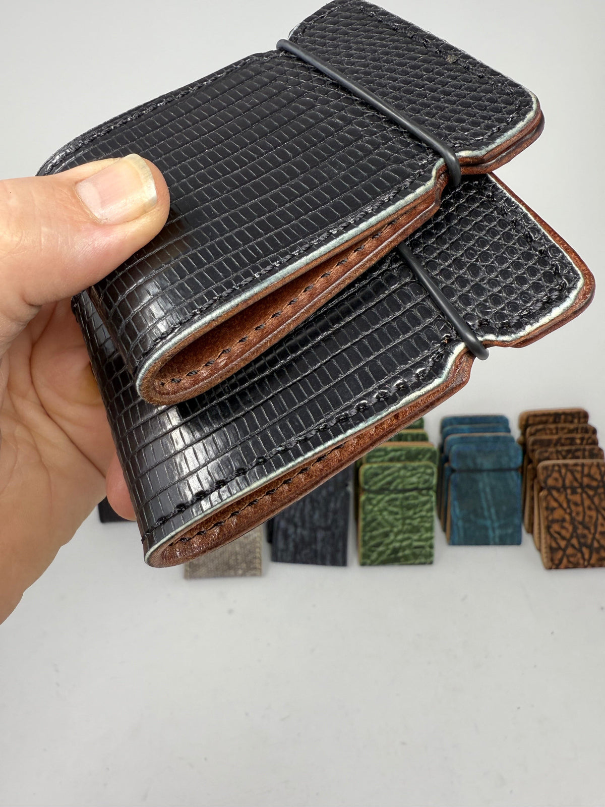 El Camino Wallet - Black Lizard