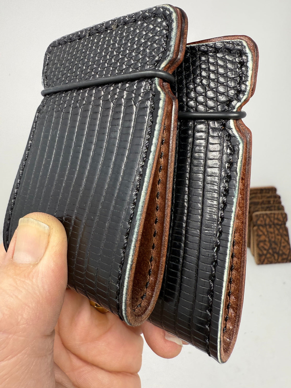 El Camino Wallet - Black Lizard