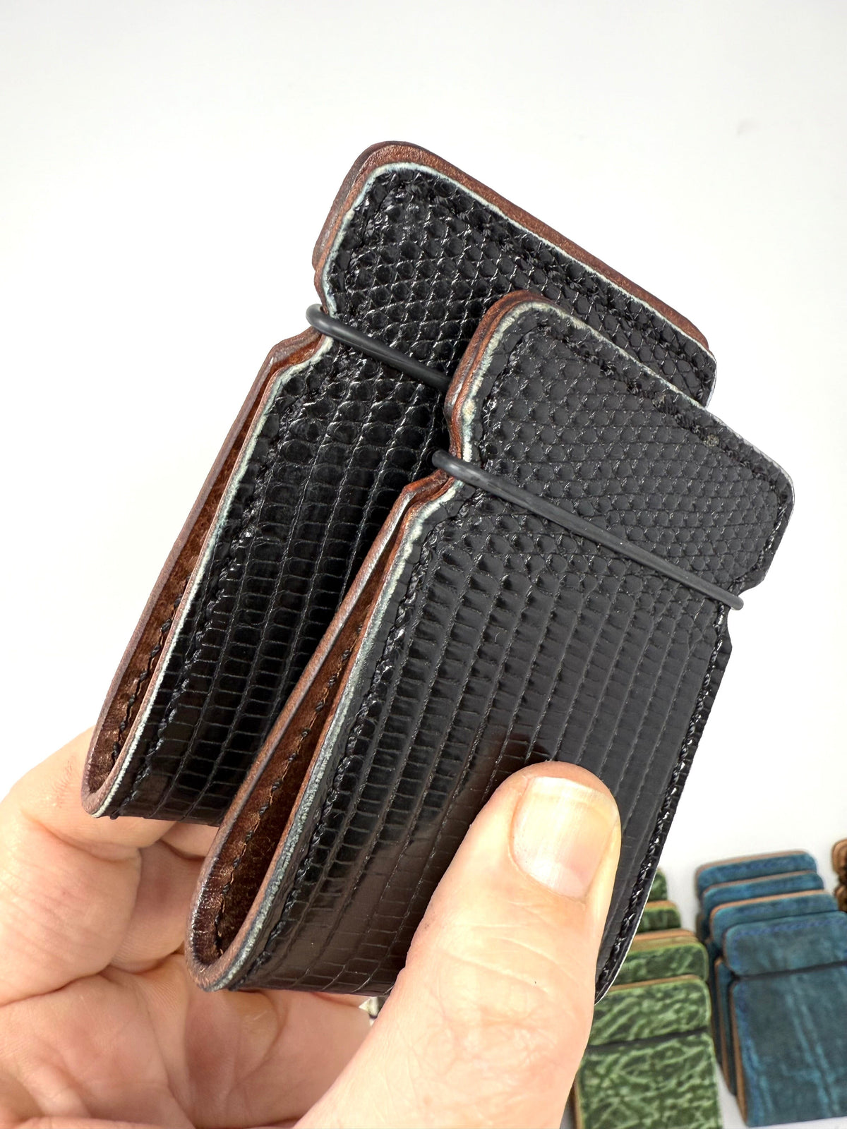 El Camino Wallet - Black Lizard