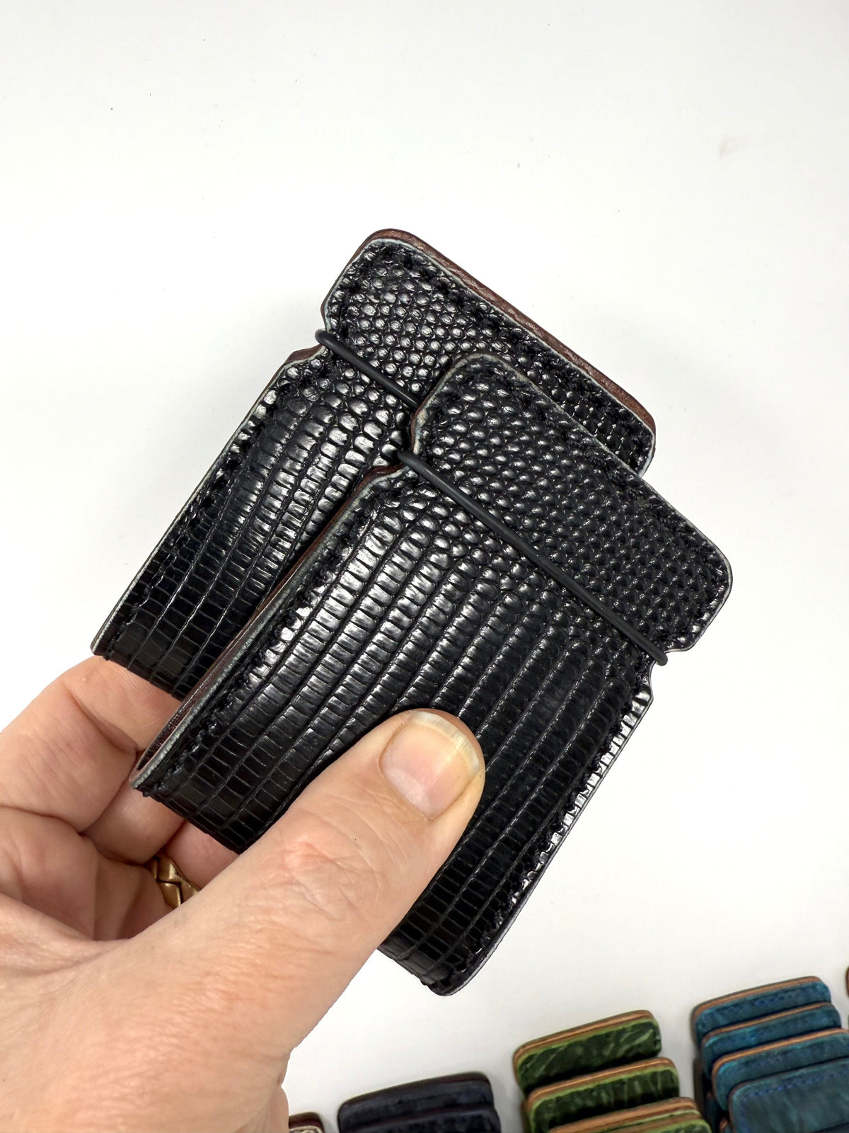 El Camino Wallet - Black Lizard
