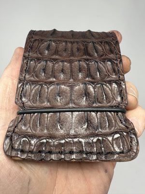 El Camino Wallet - Brown Hornback Alligator