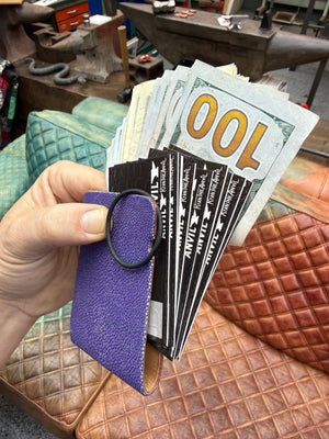 El Camino Wallet - Purple Stingray