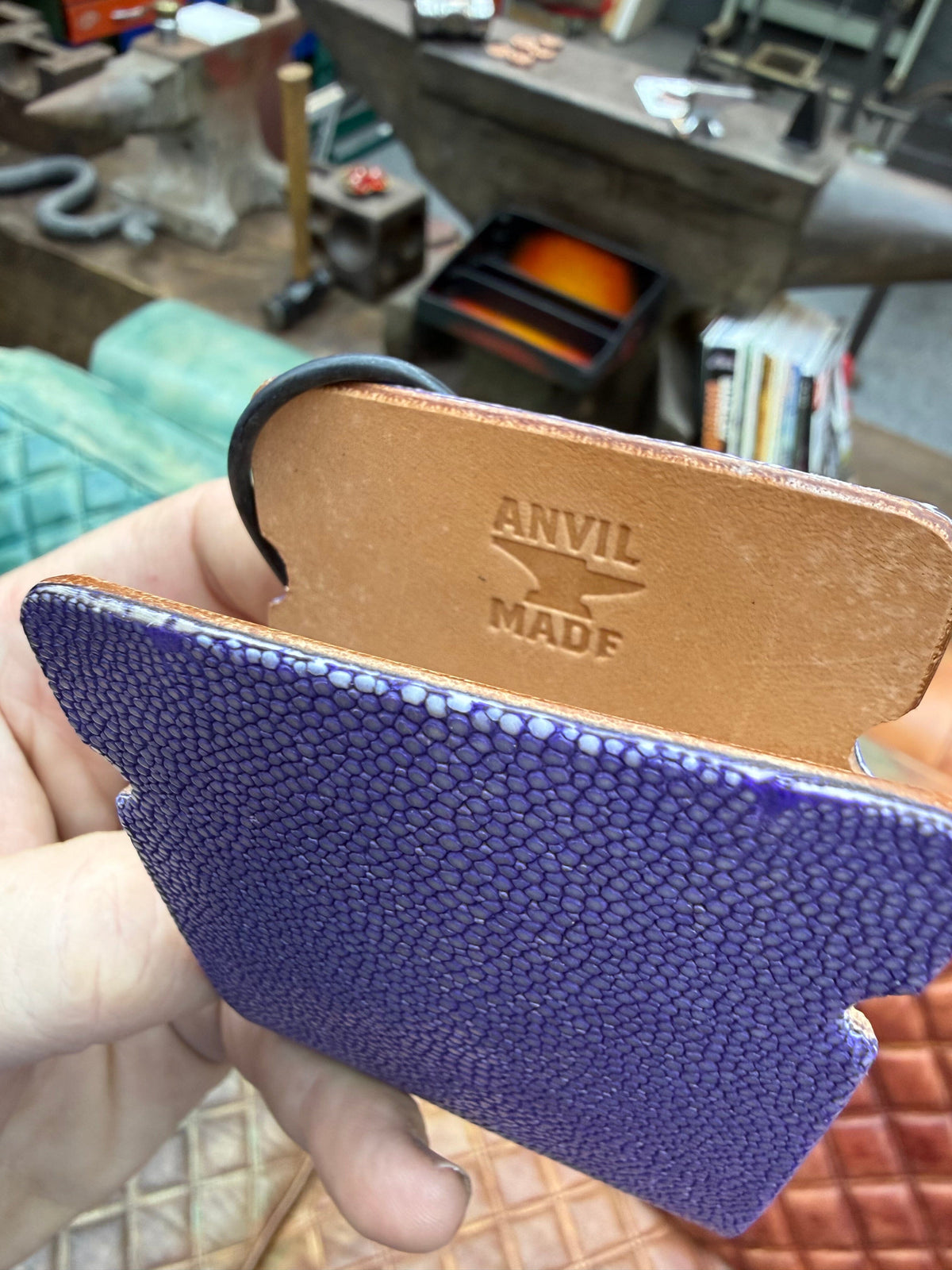El Camino Wallet - Purple Stingray