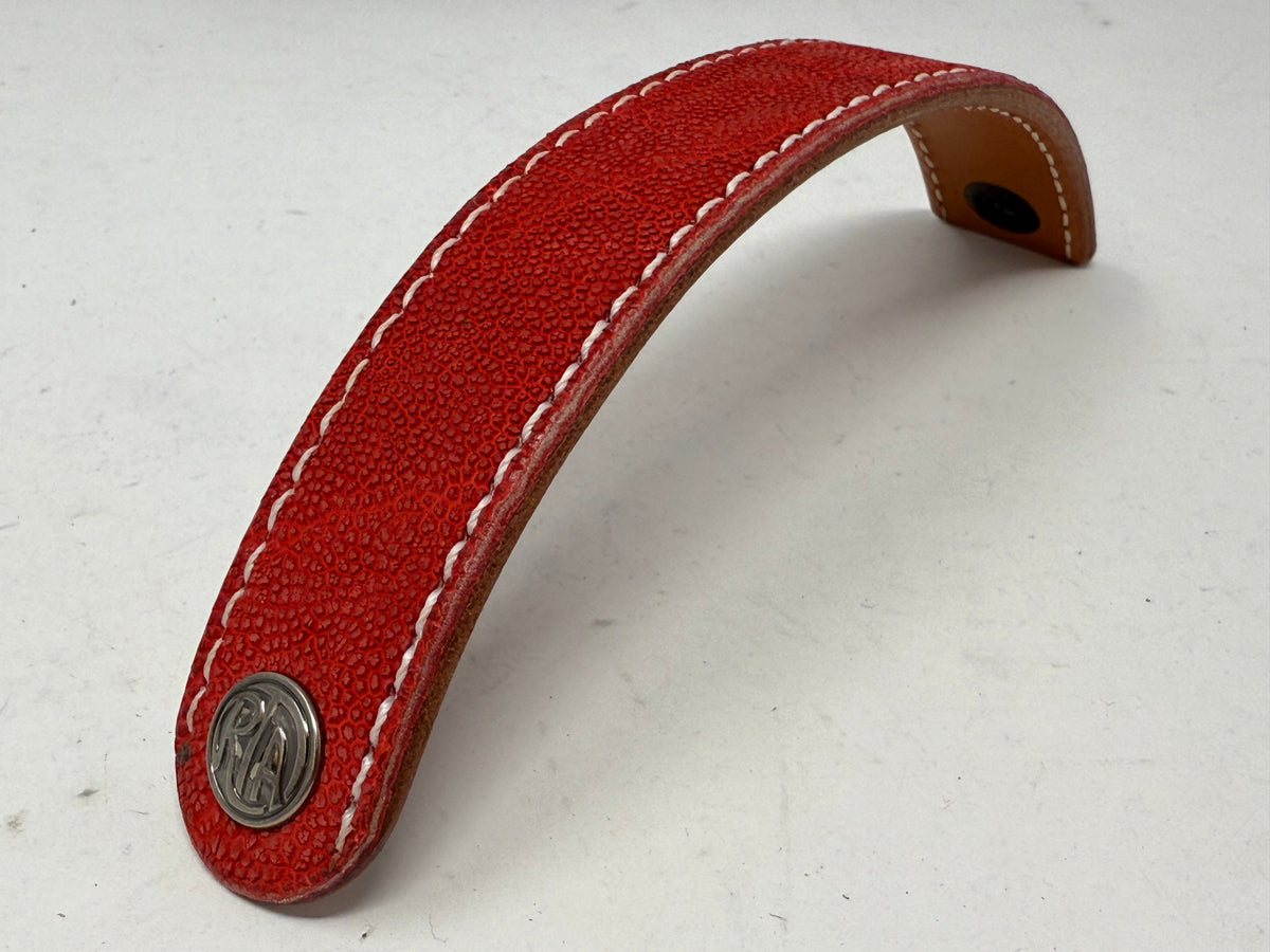 Elephant Leather Bracelet / Cuff: RED