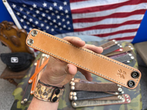 Exotic Leather Bracelet / Cuff:  Brown Alligator