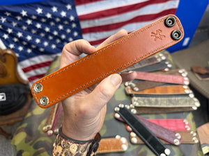 Exotic Leather Bracelet / Cuff:   Nubuck Green Alligator