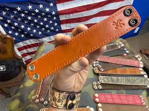 Exotic Leather Bracelet / Cuff:   Oxblood Alligator