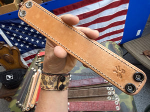 Exotic Leather Bracelet / Cuff:  Red Ostrich