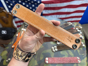 Exotic Leather Bracelet / Cuff:  Safari Gray Elephant