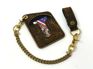 Fallout Lambskin Puritan Chain Wallet