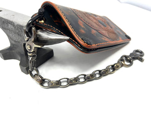 Forced Patina Brass Signature Wallet Chain 11”