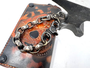 Forced Patina Brass Signature Wallet Chain 11”