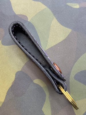 Leather Belt Loop - Army Green Alligator