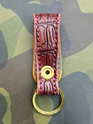 Leather Loop - Antique Wine Alligator