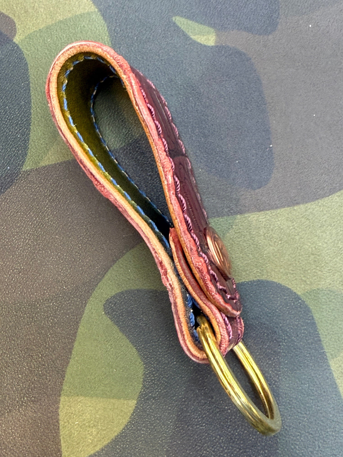 Leather Loop - Antique Wine Alligator