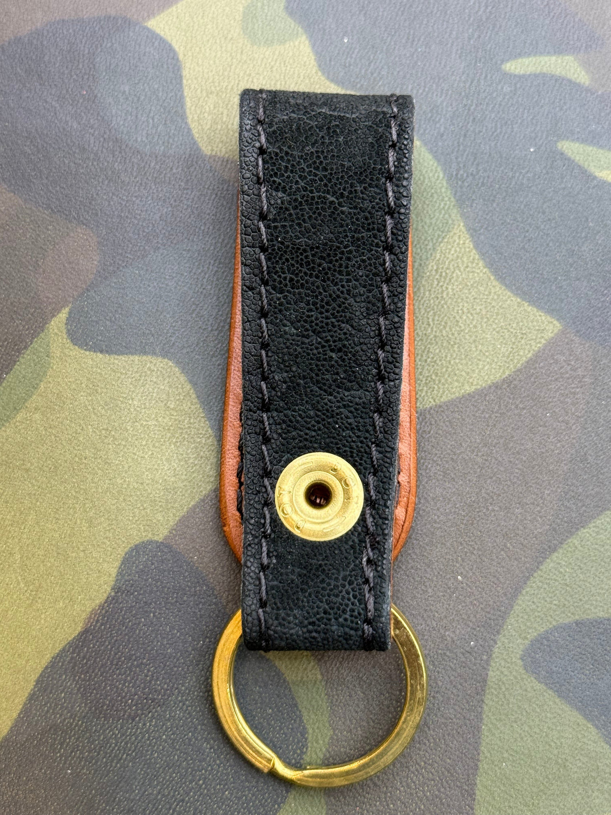 Leather Loop - Black Elephant