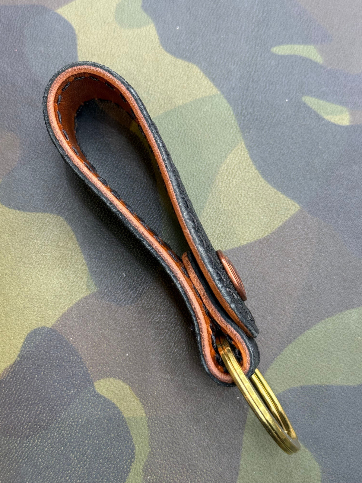 Leather Loop - Black Elephant