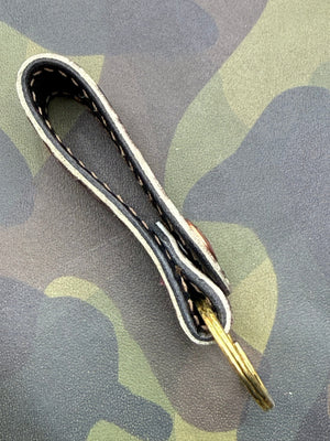 Leather Loop - Black Ice Elephant