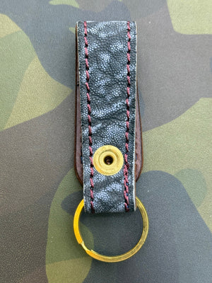 Leather Loop - Black Ice Elephant