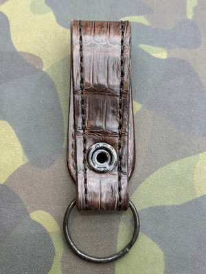 Leather Loop - Brown Alligator