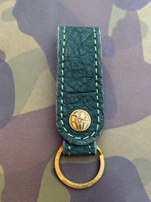 Leather Loop - Forrest Green Elephant