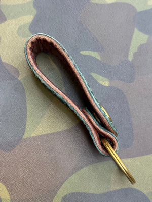 Leather Loop - Forrest Green Elephant