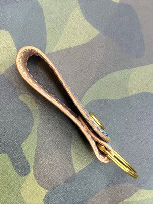 Leather Loop - Marbled Turquoise Shell Cordovan