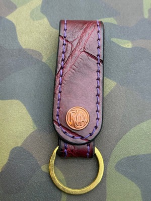 Leather Loop - Oxblood Alligator