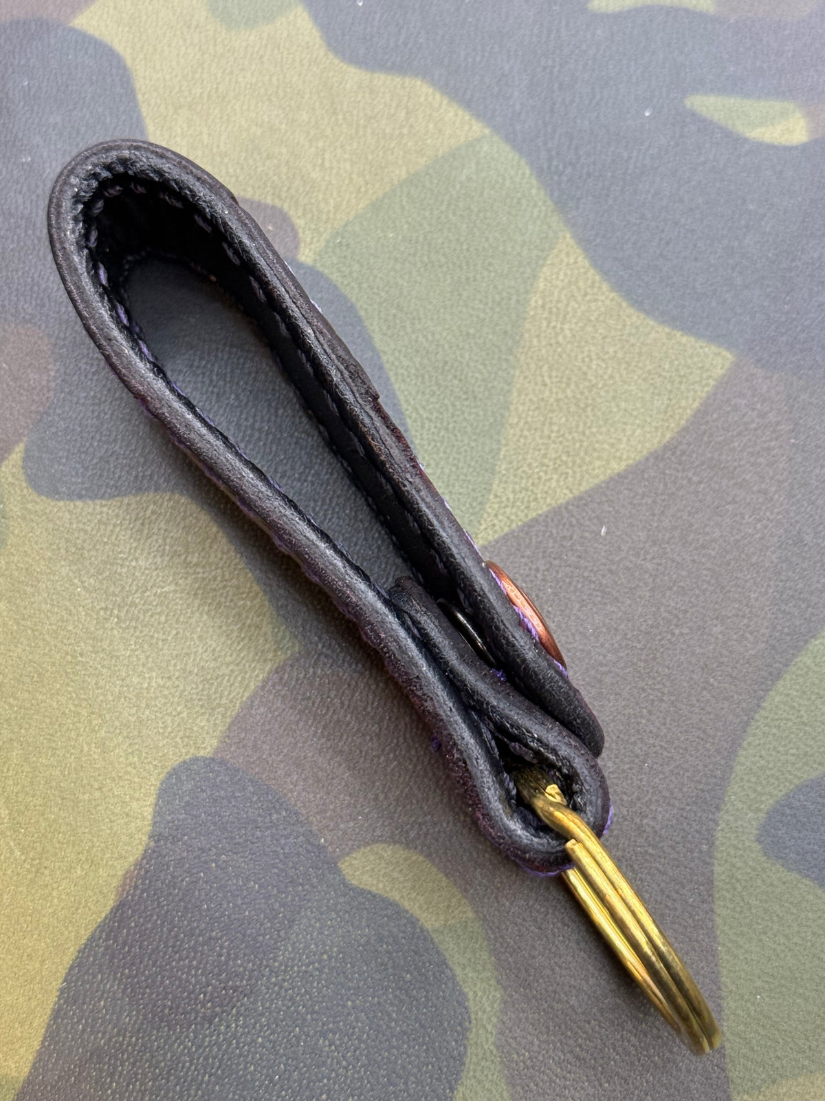 Leather Loop - Oxblood Alligator