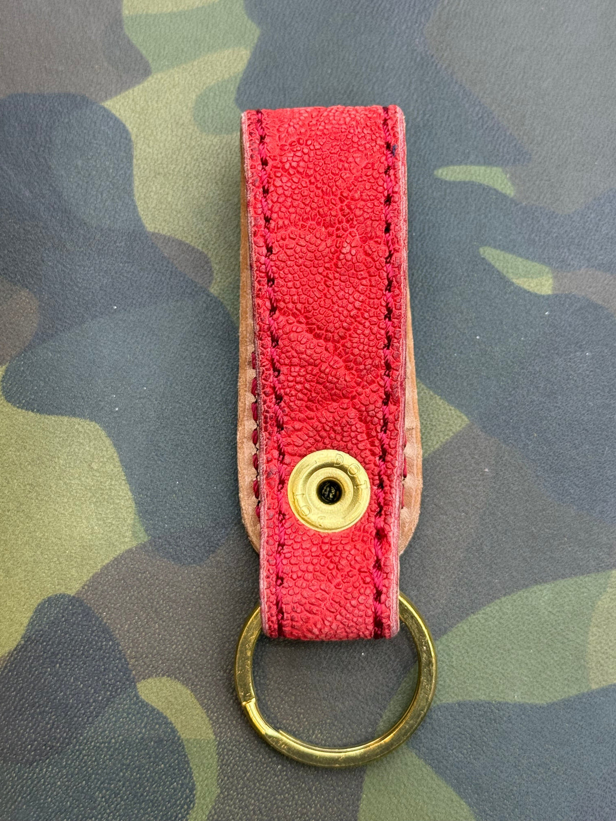 Leather Loop - Red Elephant