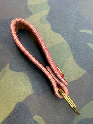 Leather Loop - Red Elephant