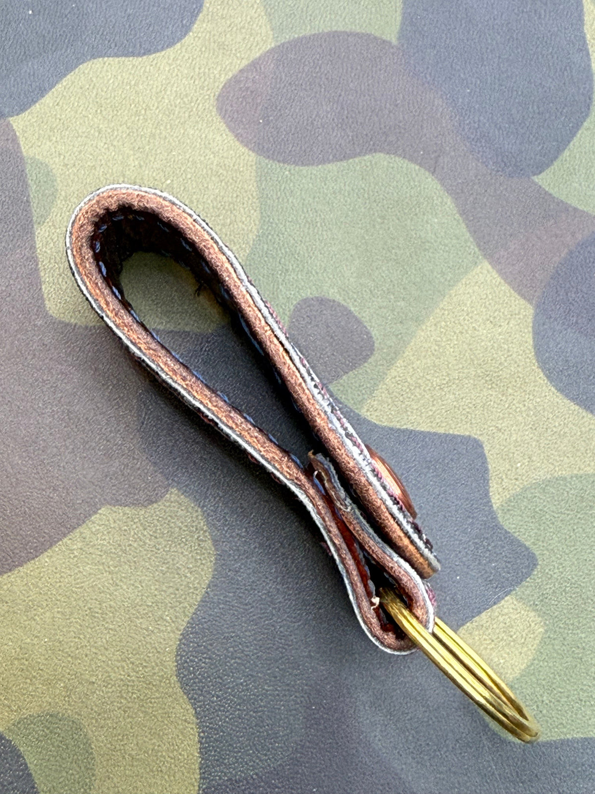 Leather Loop - Safari Blue Elephant